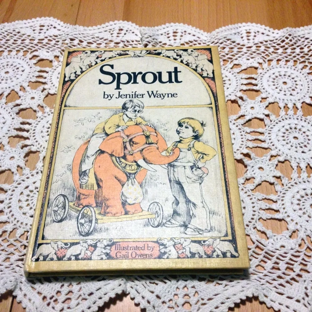 Vintage Sprout hardbacks, children's books also nice for decor